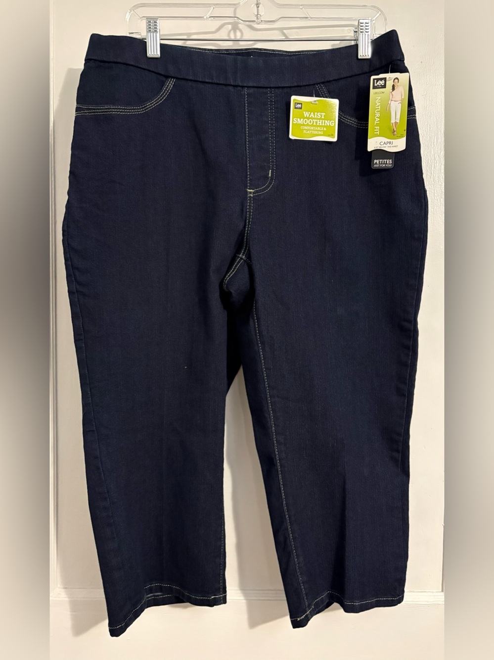 Lee Navy Ankle Capri Jeans - Waist Smoothing